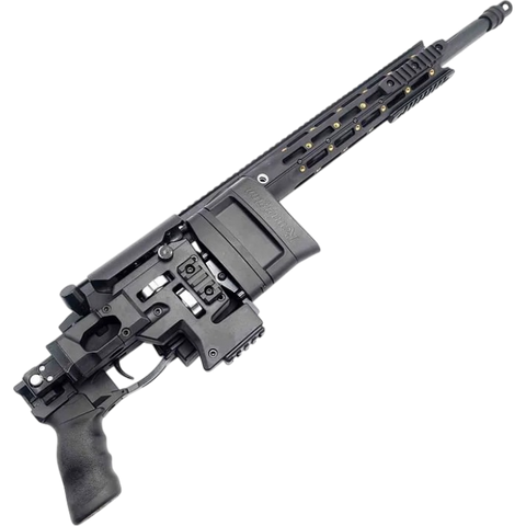 Tactical black MSR gel blaster sniper with scope and strong nylon construction